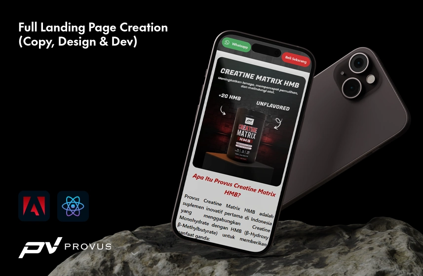 Website preview for provus.my.id creatine hmb